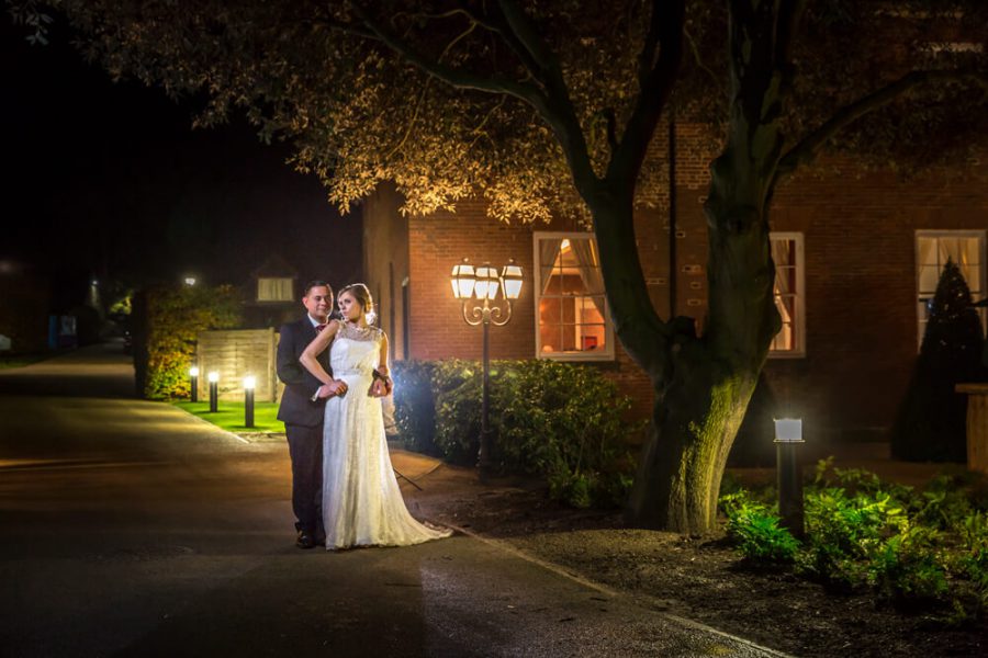 06 bride groom night photograph fawsley hall northamptonshire john fox wedding photography