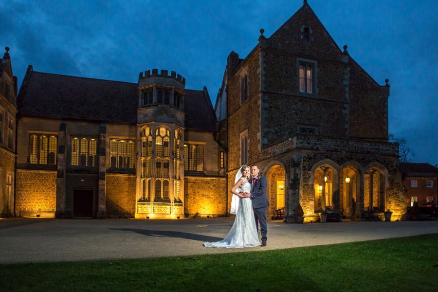 07 bride groom night photograph fawsley hall northamptonshire john fox wedding photography